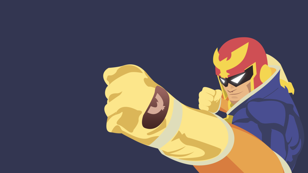Captain Falcon Vectored Wallpaper By Browniehooves