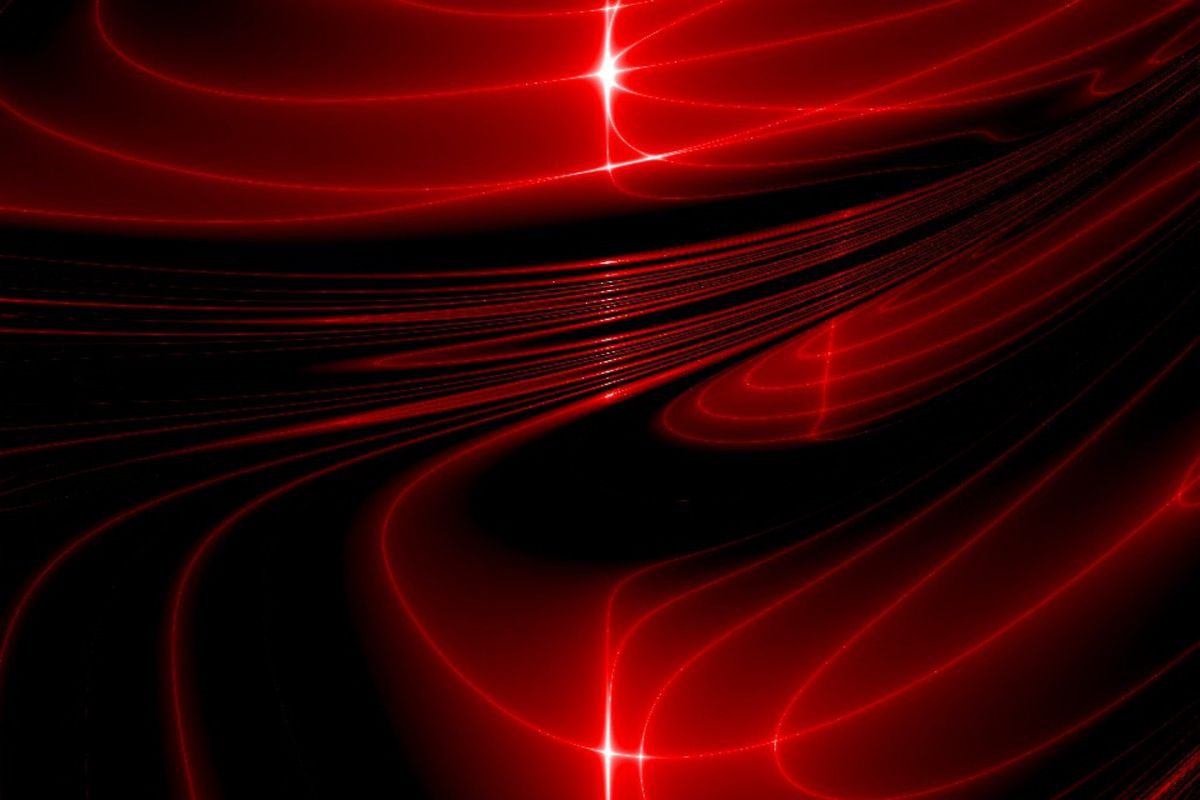 Cool Background Abstract Waves Red Wallpaper