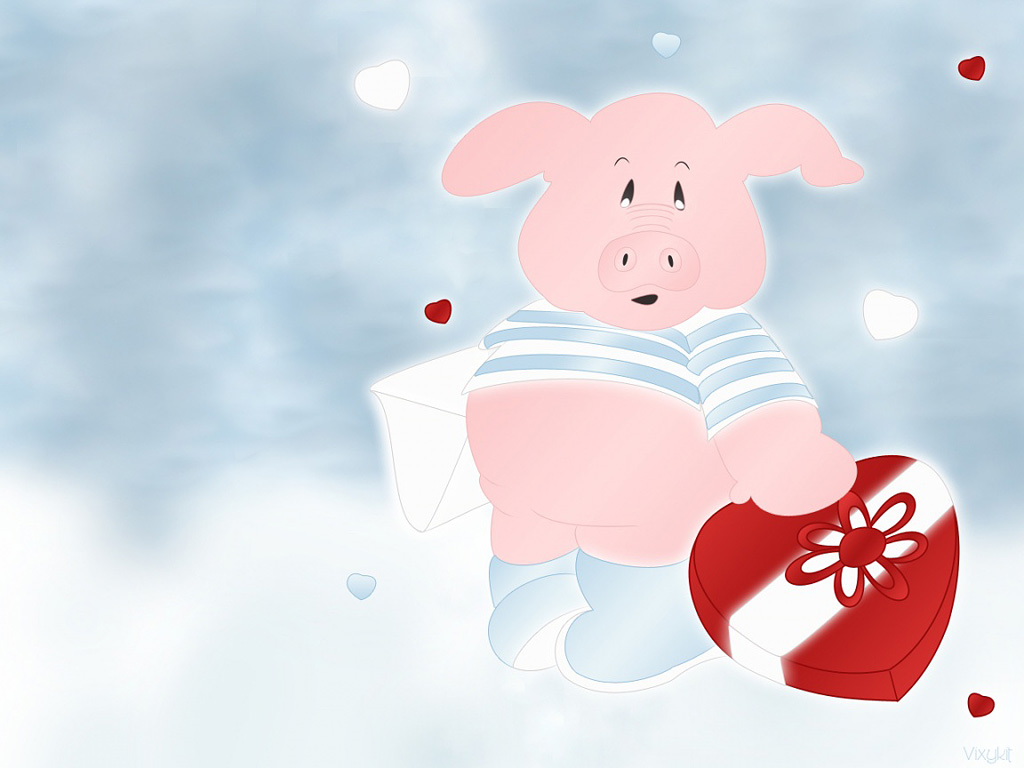 Cartoon Valentine Background Wallpaper Jpg