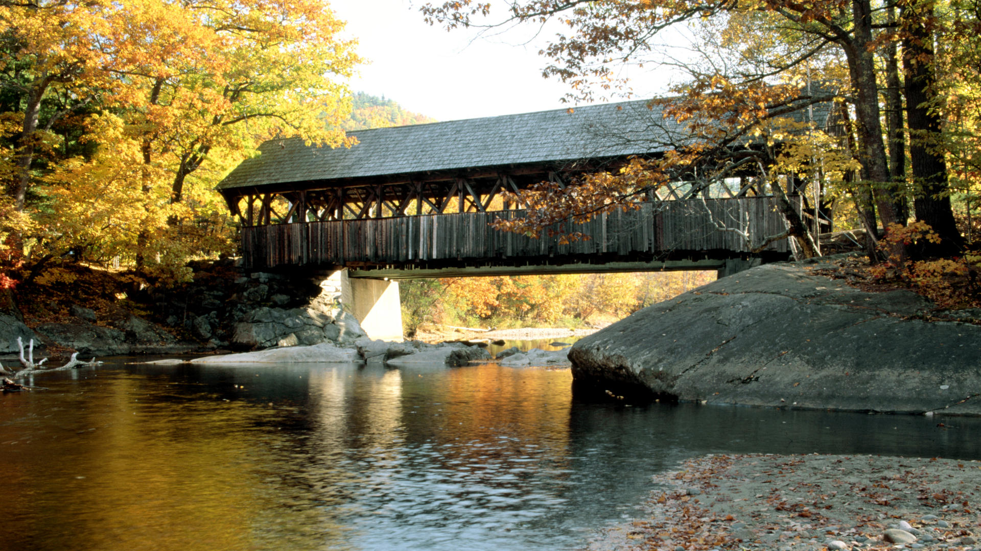 Background Bridge Desktop Newry Maine River Built Artist