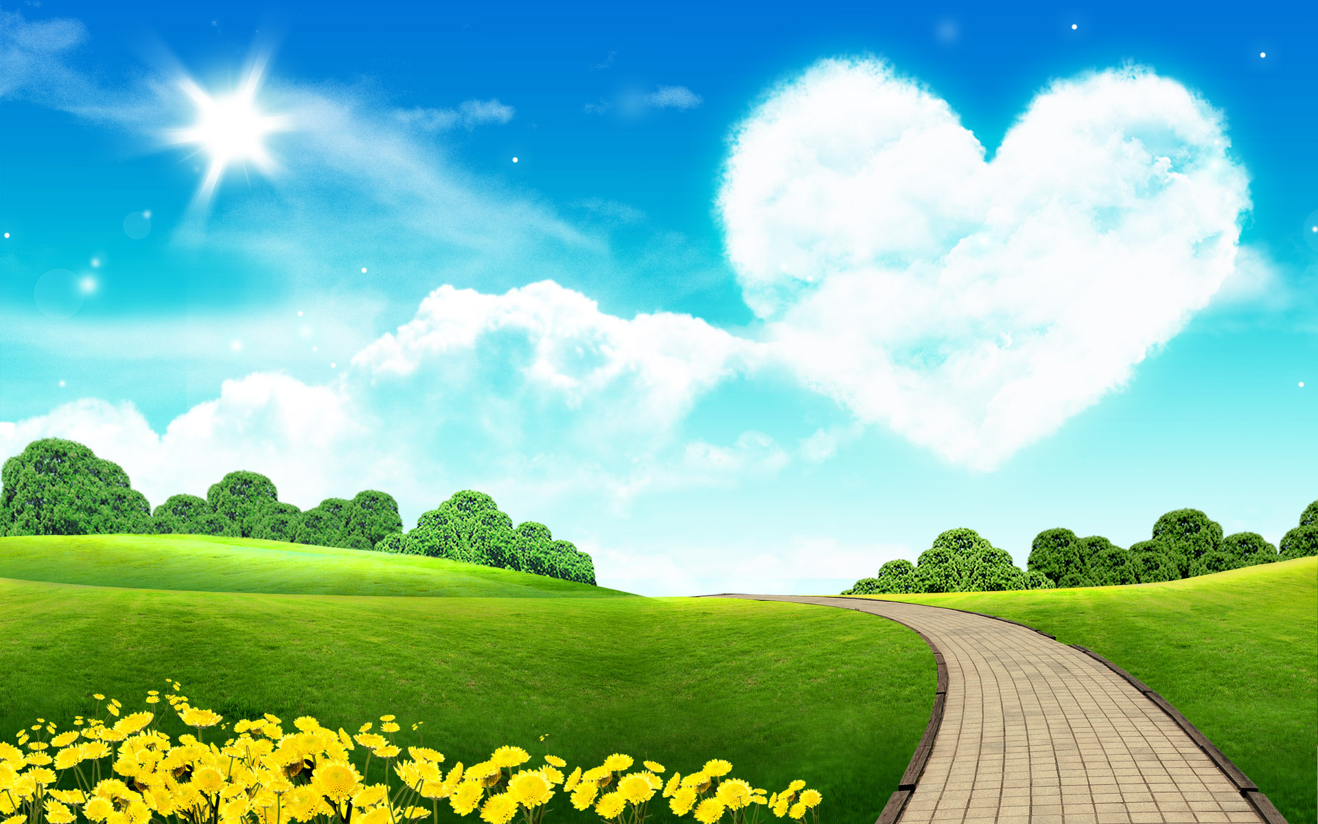 Scenery Wallpaper Includes A Lovely Sky Bound To Look Good On