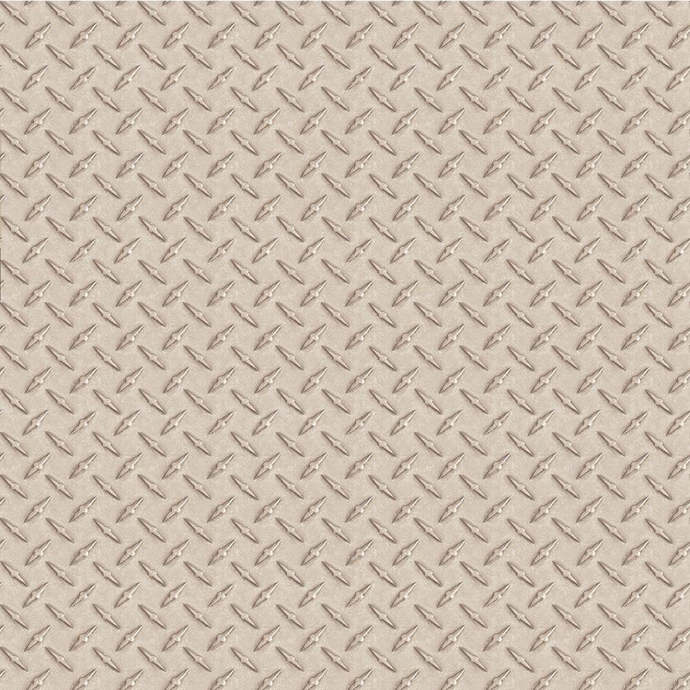 Chesapeake Kipling Silver Diamond Plate Wallpaper Sample