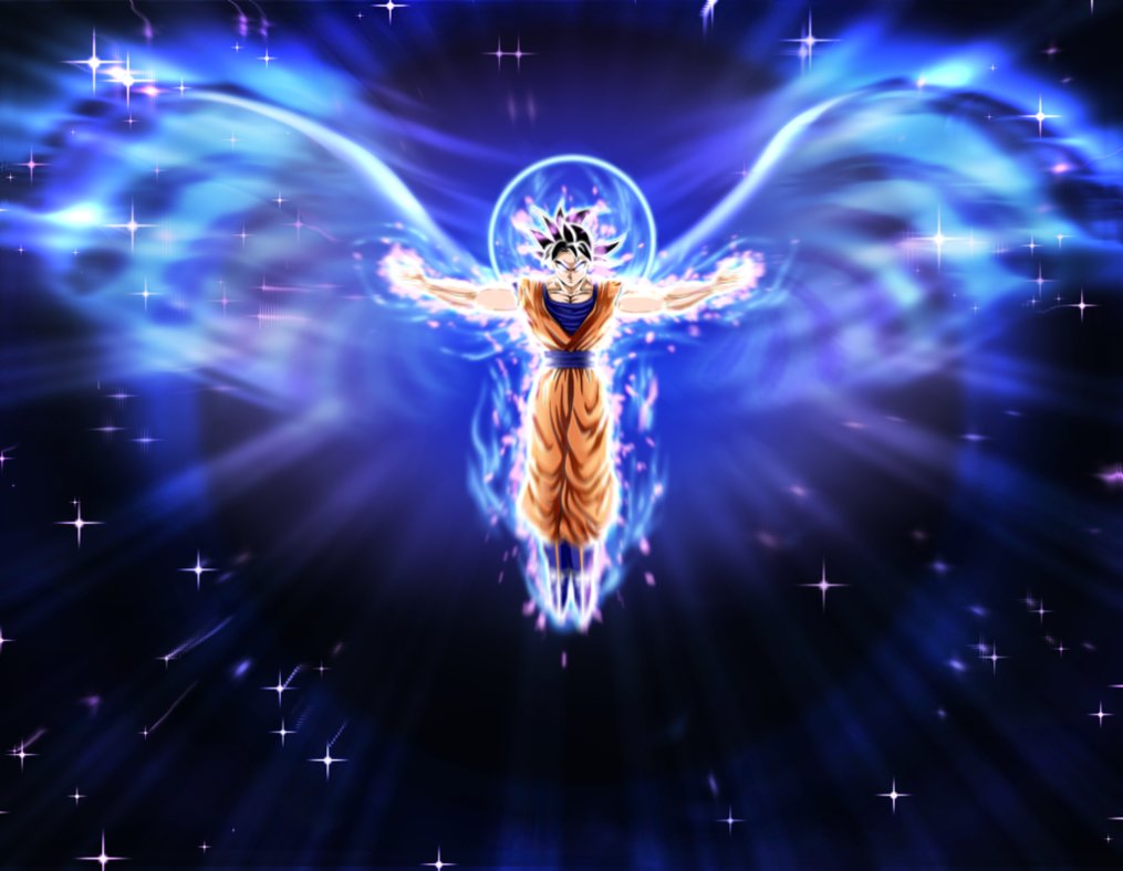 Ultra Instinct Angel Goku by MoonOfYomi 1015x788