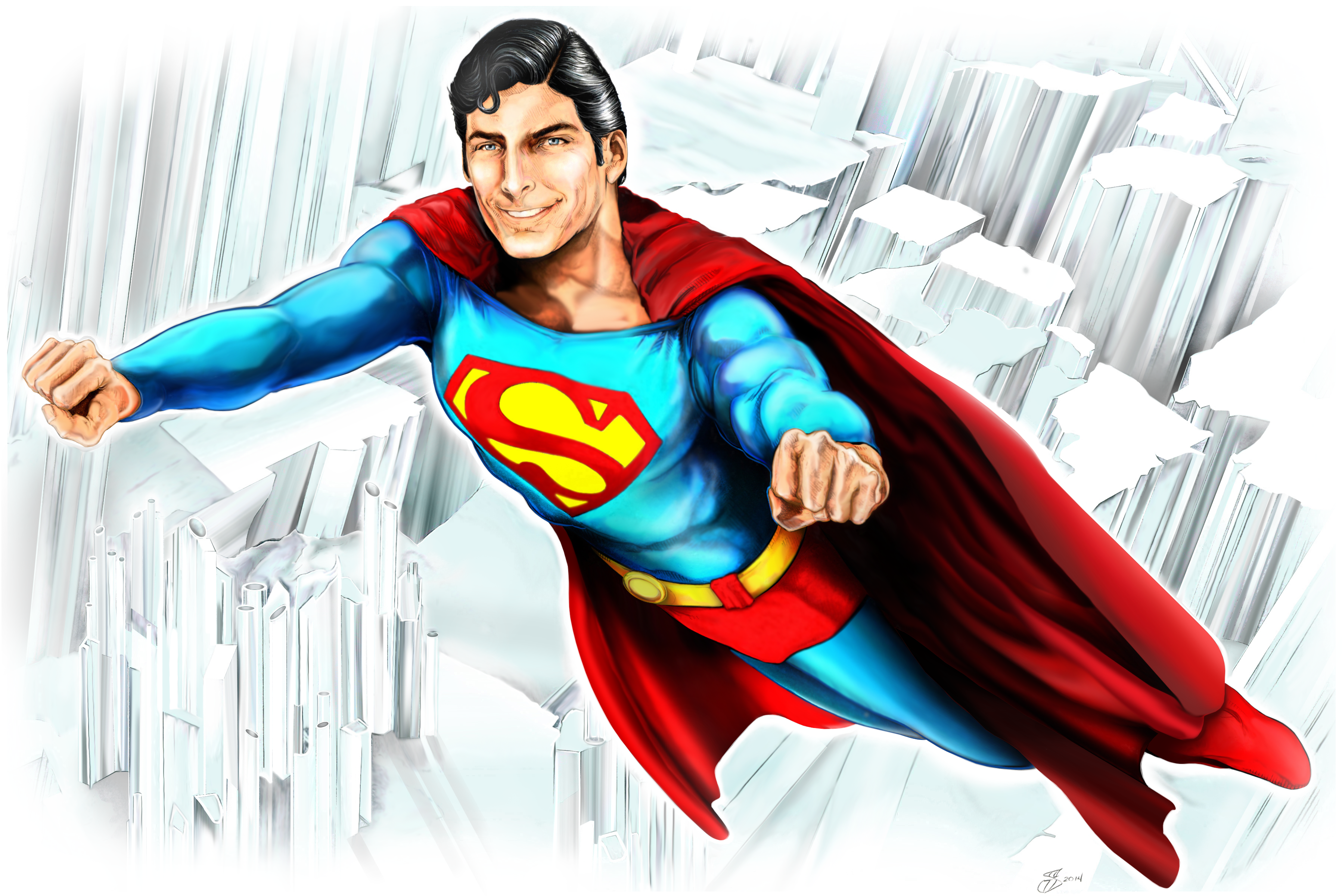 Christopher Reeve Superman Digital Painting By Sammyg23