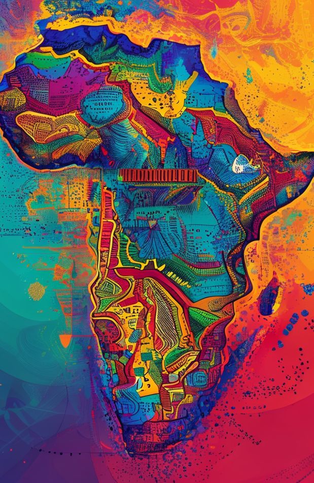 Africa Map Wallpaper