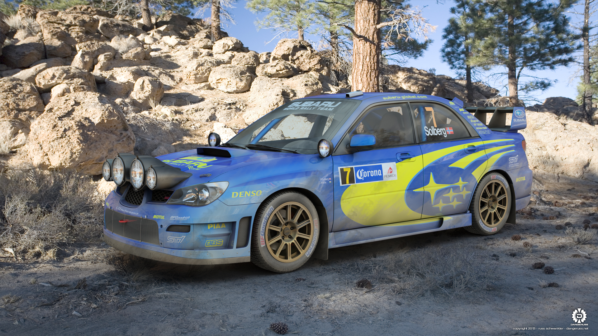 Subaru Wrx Sti Wrc Rally By Dangeruss
