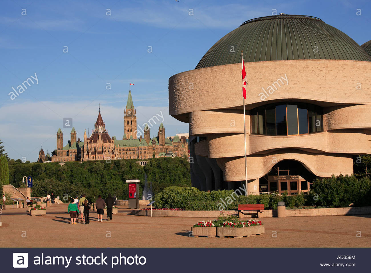 Canada Quebec Gatineau Museum Of Civilization Background Ottawa