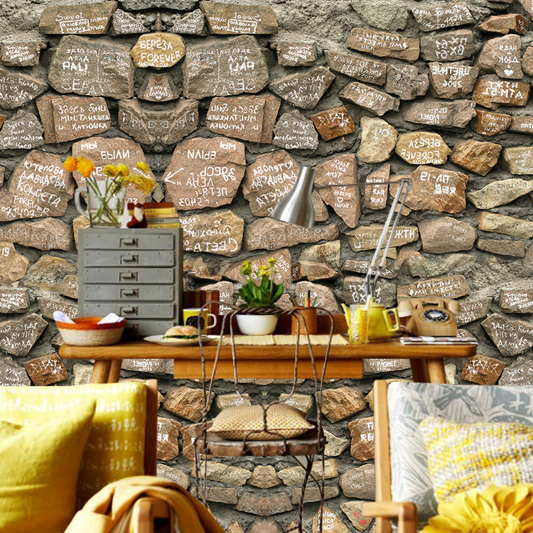English Rock Wall Murals Bar Cafe Lounge Restaurant Wallpaper