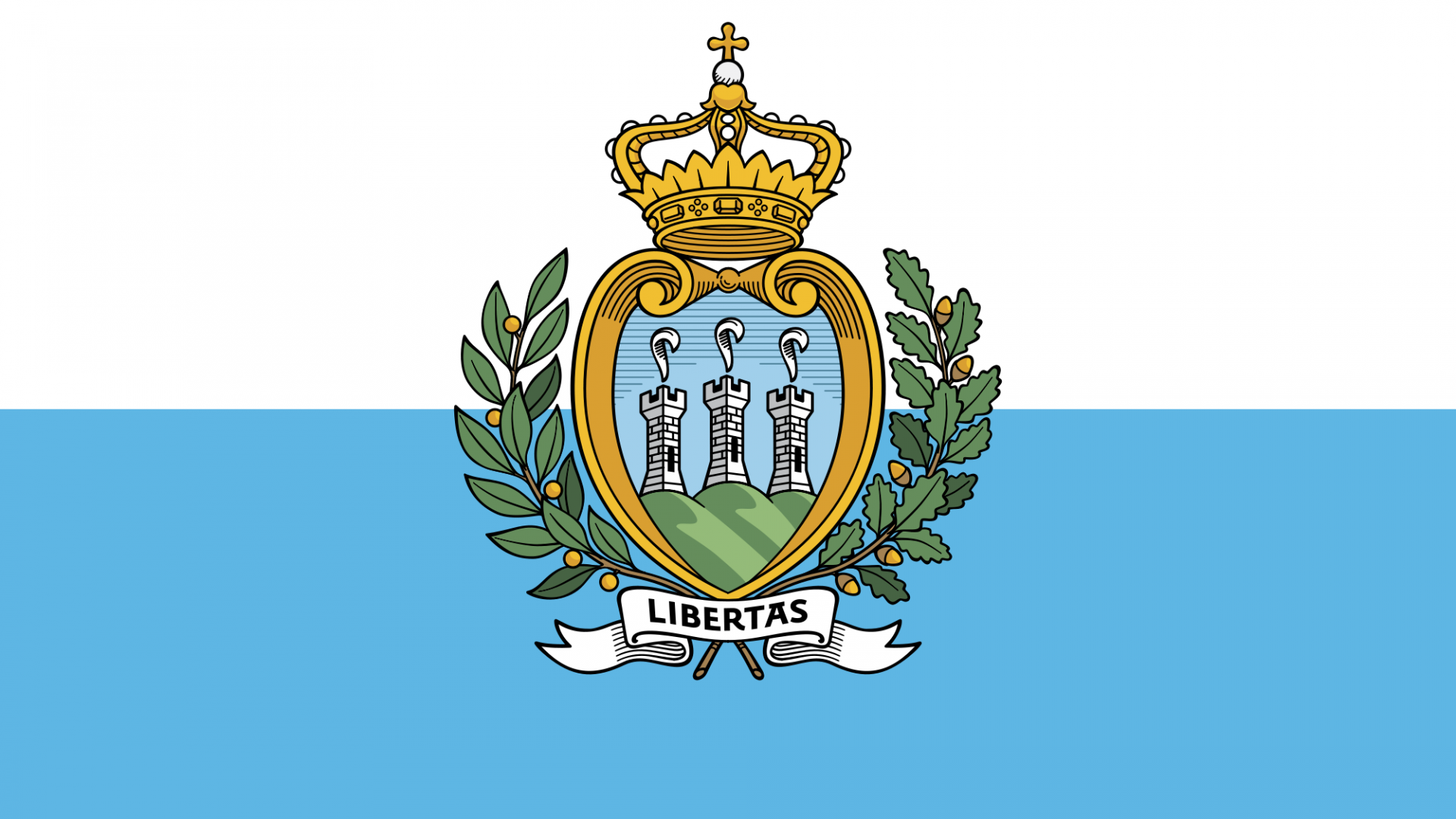 San Marino Flag Wallpaper High Definition Quality Widescreen