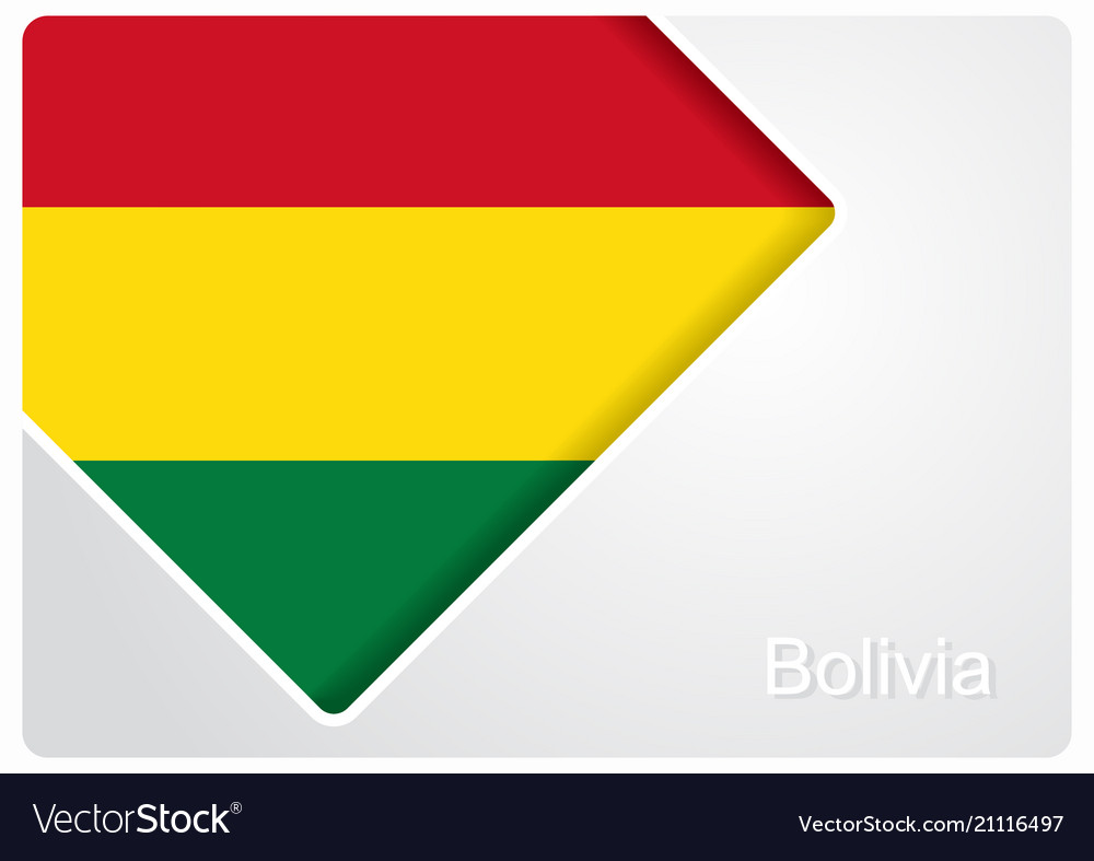 Bolivian Flag Design Background Royalty Vector Image