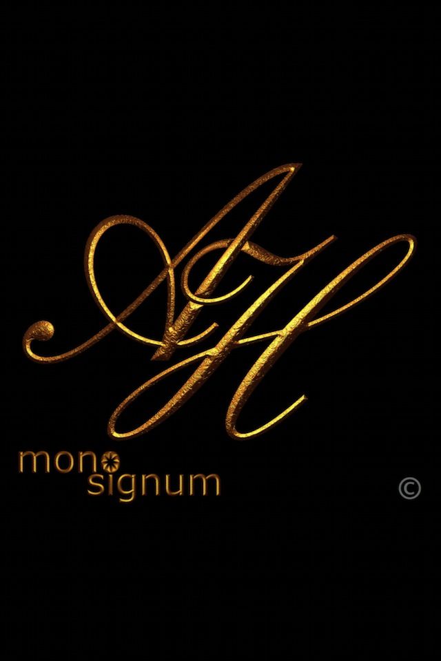 iPhone Wallpaper Ah Monogram My Love