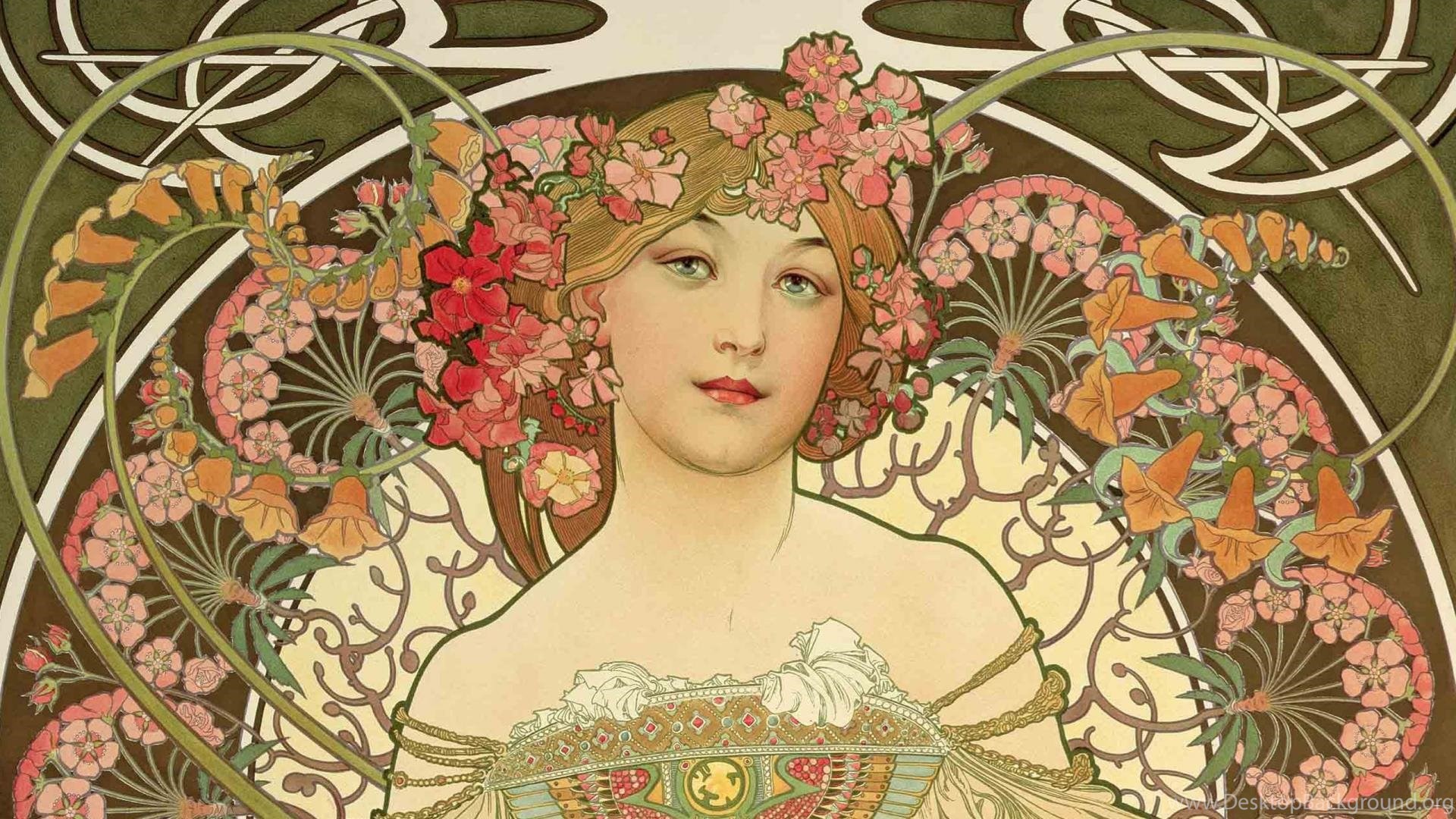 Art Nouveau Desktop Wallpaper