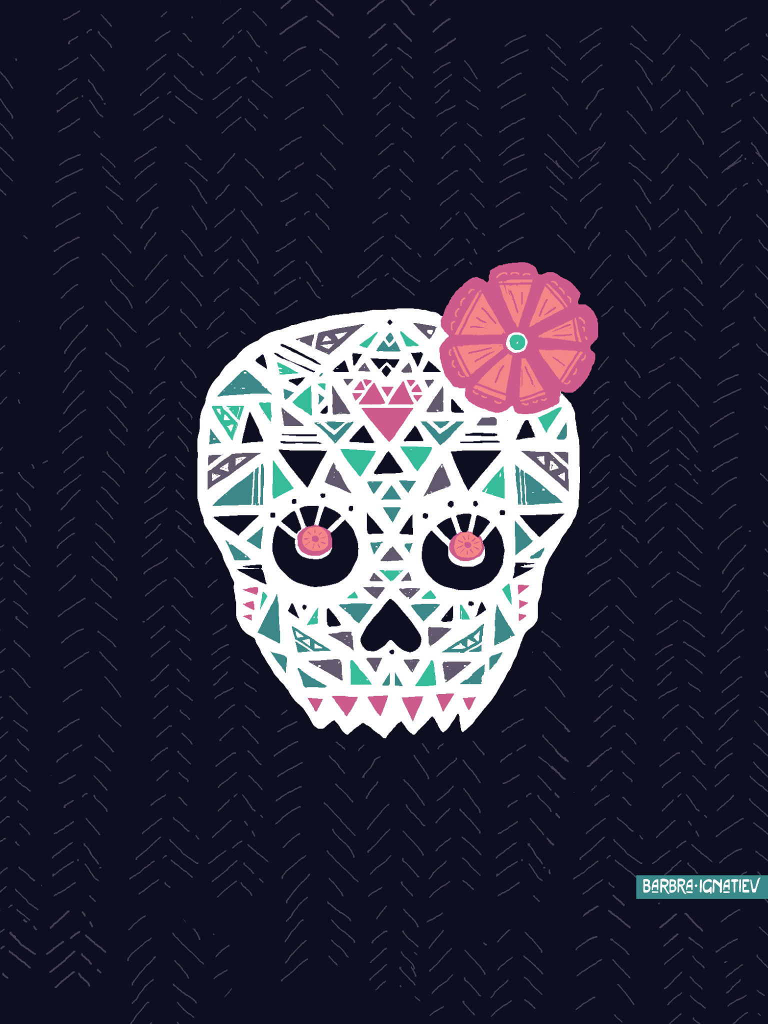 Sugar Skull Desktop Background Auto Design Tech