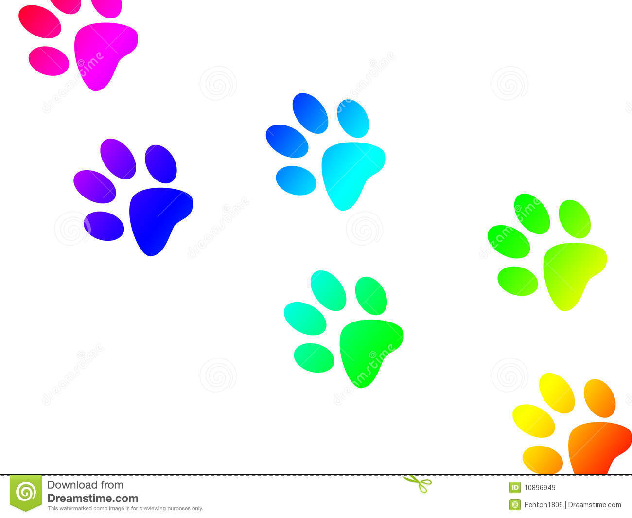 🔥 Download Paw Print Trail Royalty Sto By Johnbenson Colorful Paw