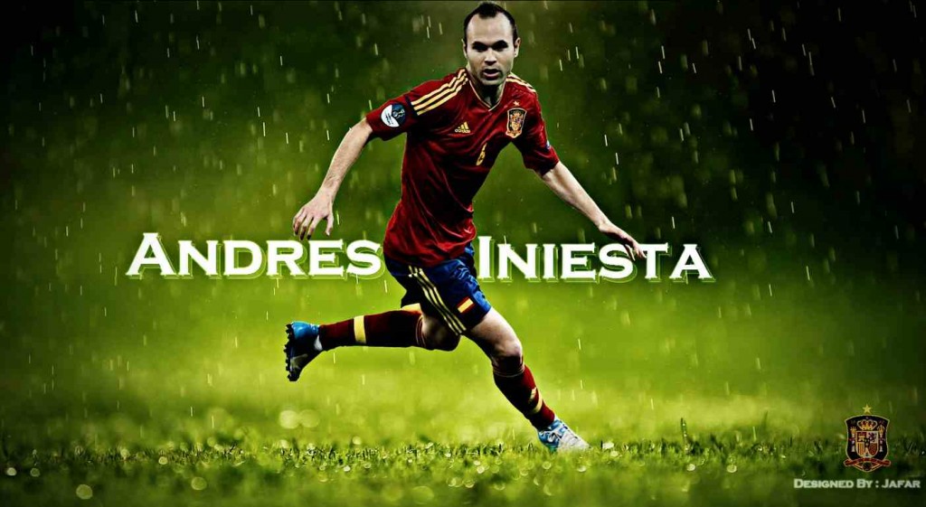 Andres Iniesta Wallpaper HD Male From The Above