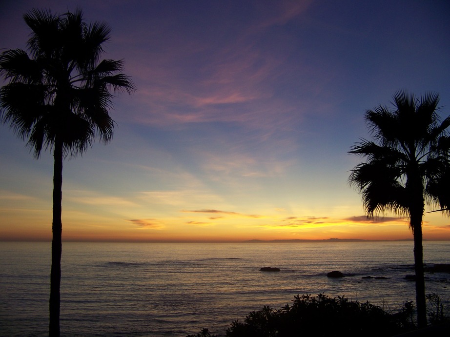 Laguna Beach CA Sunset from the gazebo 2 photo picture image 922x691