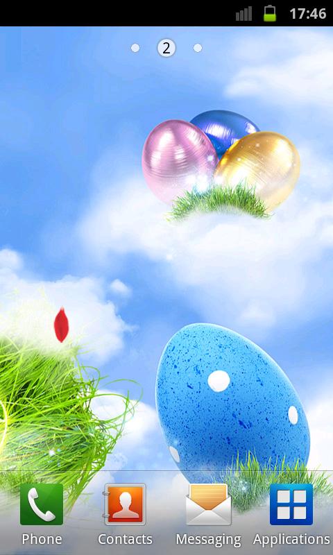 No Ads Easter Live Wallpaper Presenting Colorful Eggs With