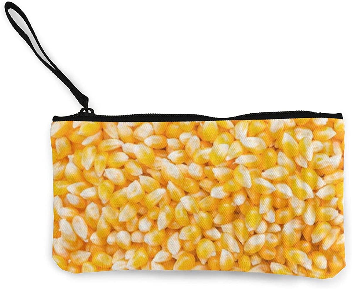 Corn Cob Seed Background S Coin Purse Mini Wallet Zipper