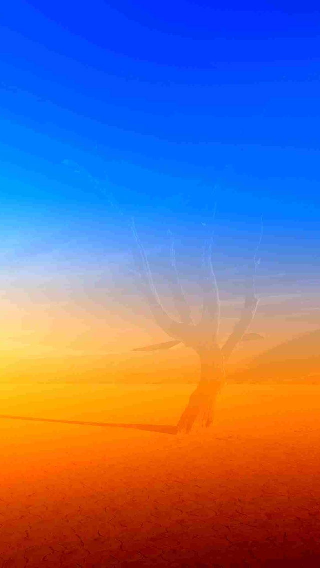 Blue and Orange scenery iPhone 5 wallpapers Background and Wallpapers