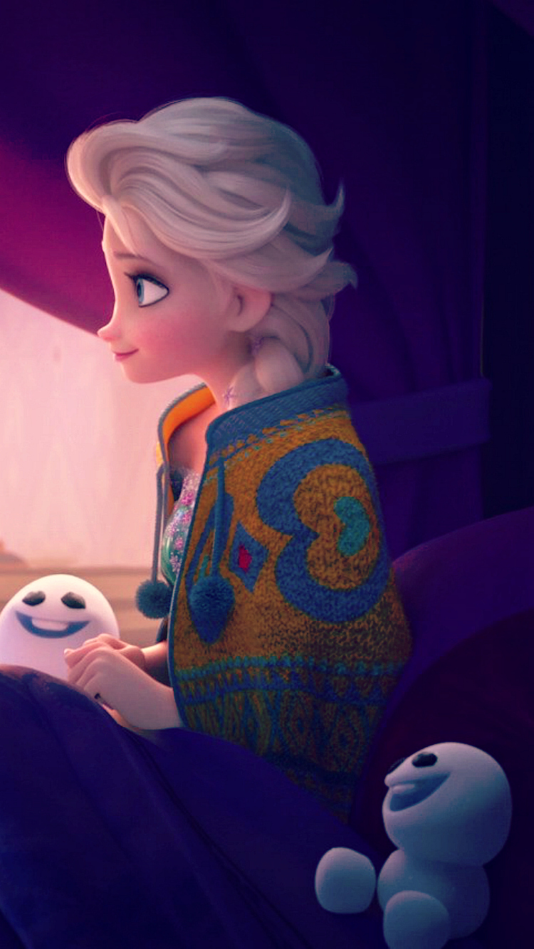 Frozen Fever Elsa Phone Wallpaper Photo