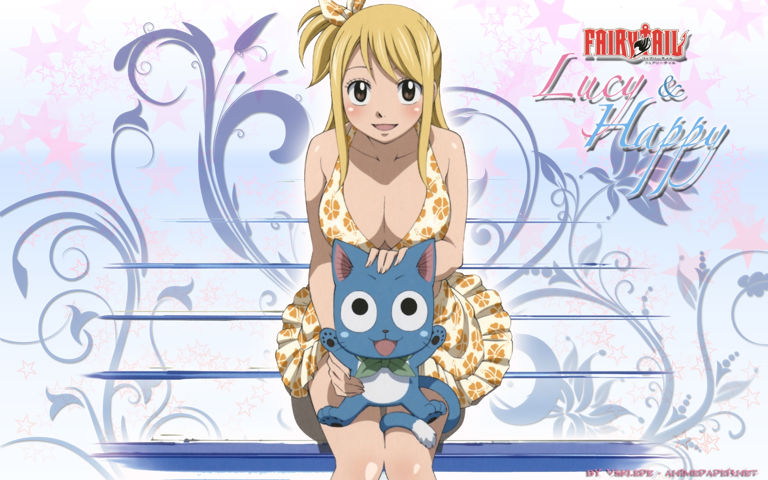 Happy Fairy Tail Lucy Heartfilia Wallpaper Anime