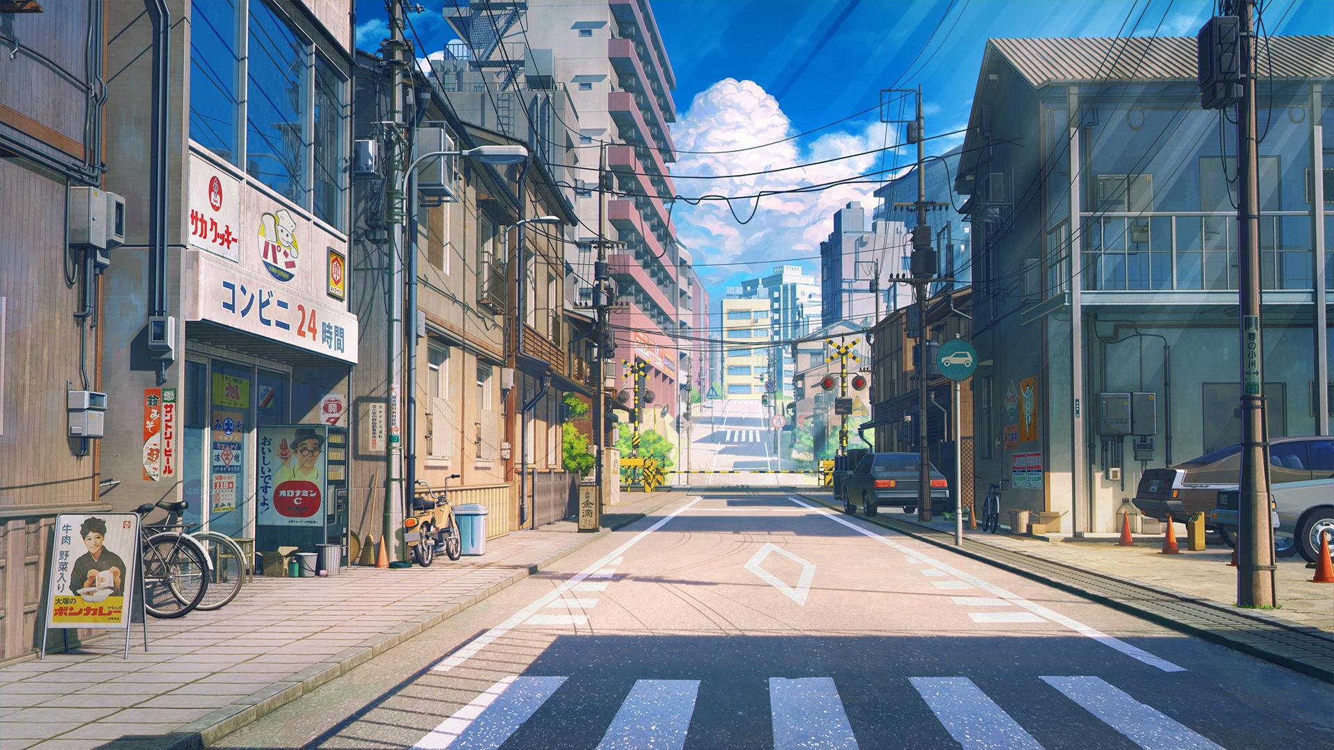 Anime City Japan Wallpaper
