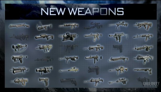 Call Of Duty Ghosts Guns Listcall Weapons List Hhlx1nia