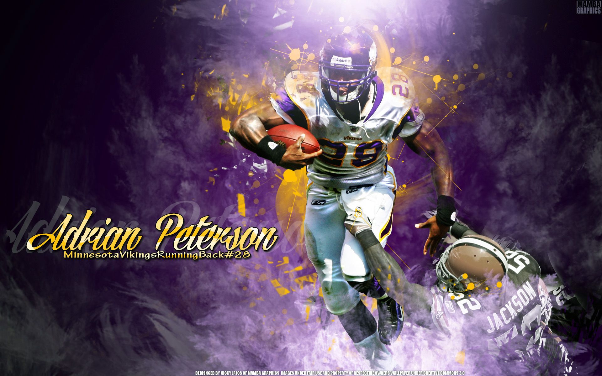 Minnesota Vikings Adrian Peterson Wallpaper HD