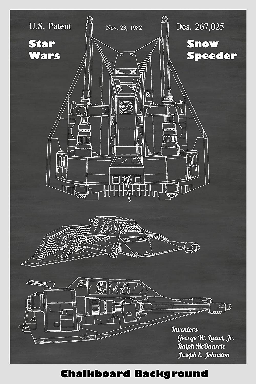 Amazon Star Wars Snow Speeder Patent Print Art Poster Choose