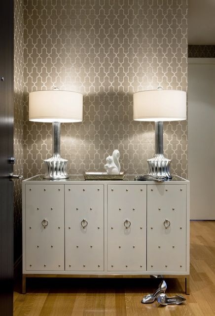Wallpapered Accent Wall Walls