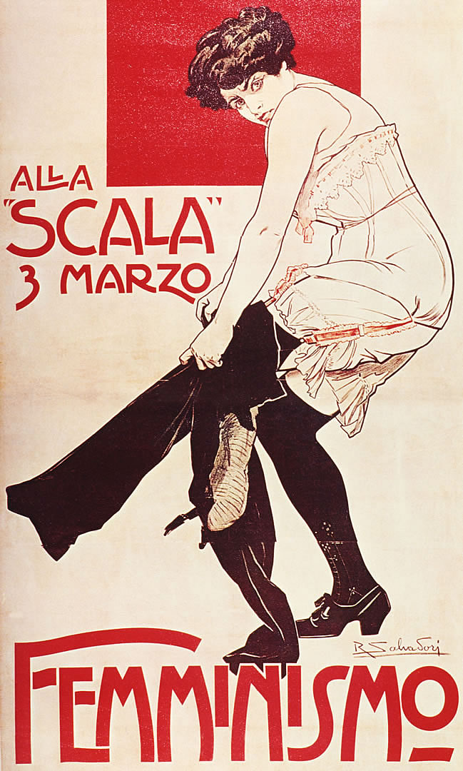 Femminismo Vintage European Fine Art Posters Wallpaper Image