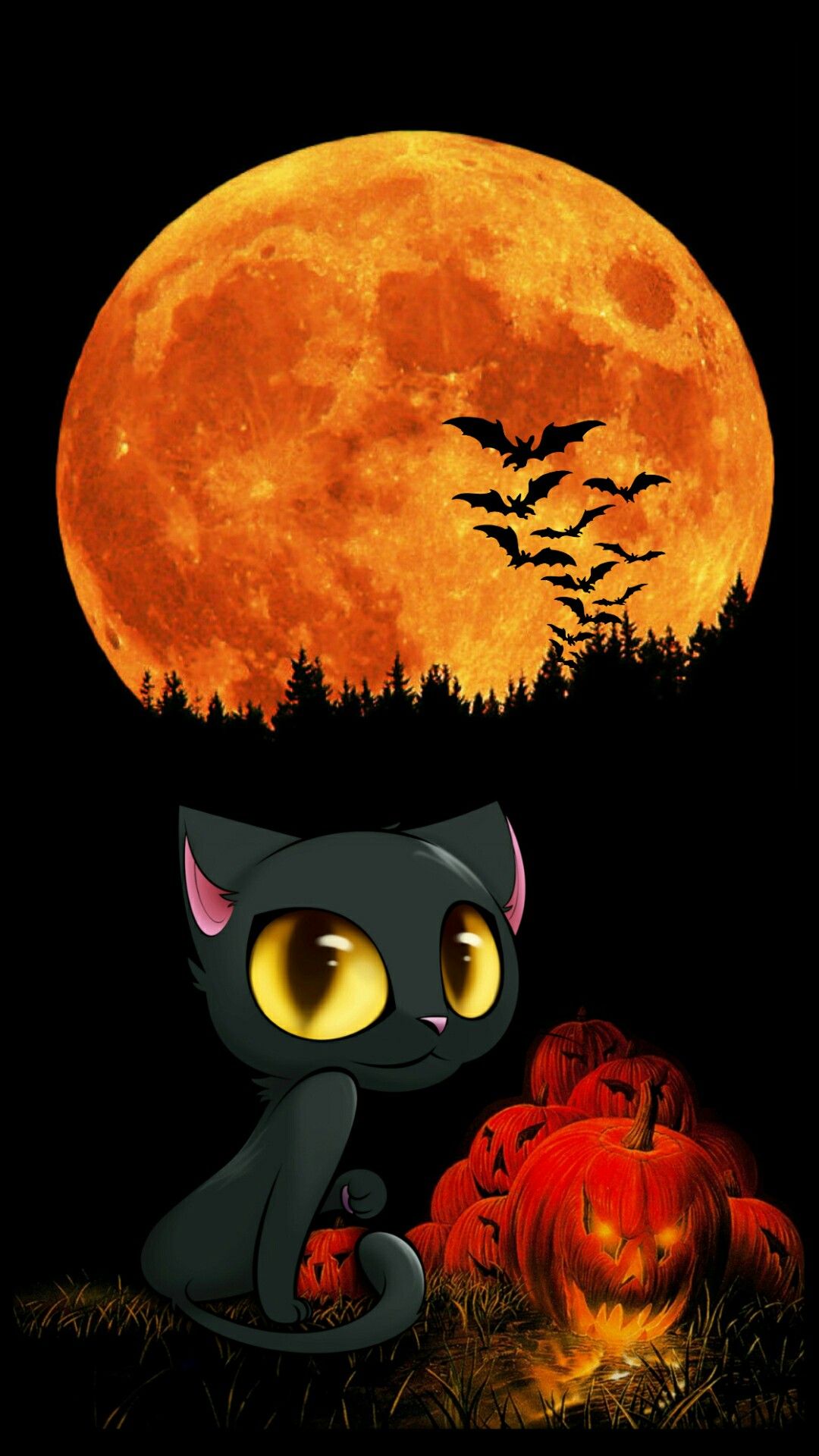 Cute Halloween iPhone Wallpaper