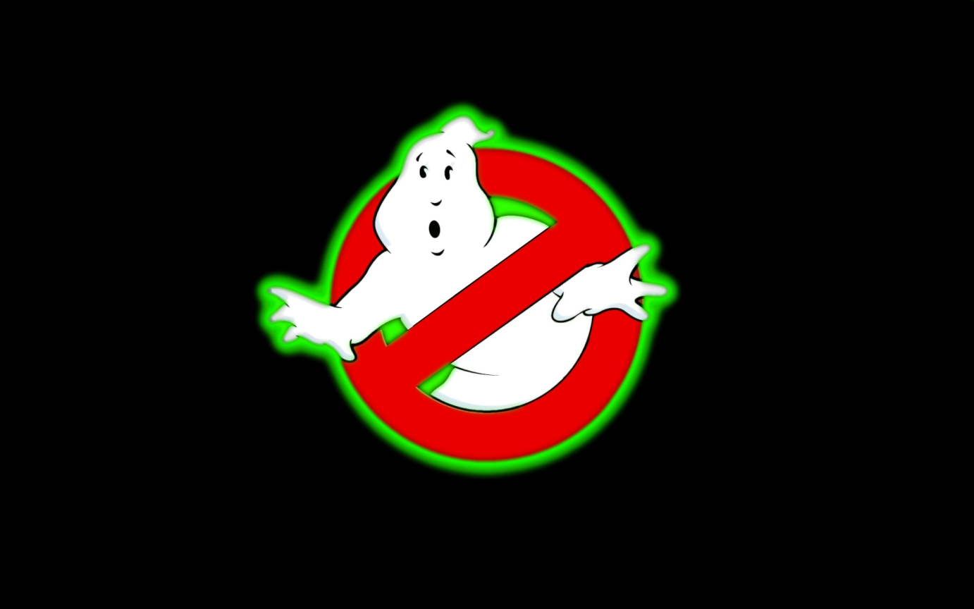 Ghostbusters Glowing Logo Wall By Gamera68 Fan Art Wallpaper Movies Tv