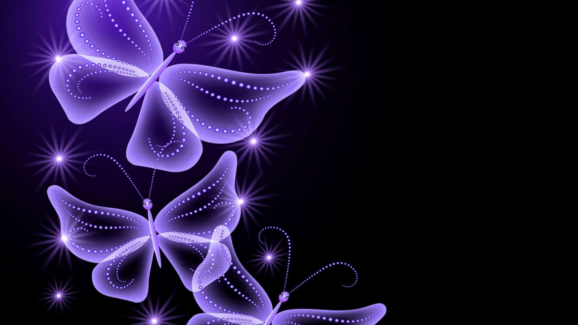 Wallpaper Neon Butterfly HD 1080p Upload At March