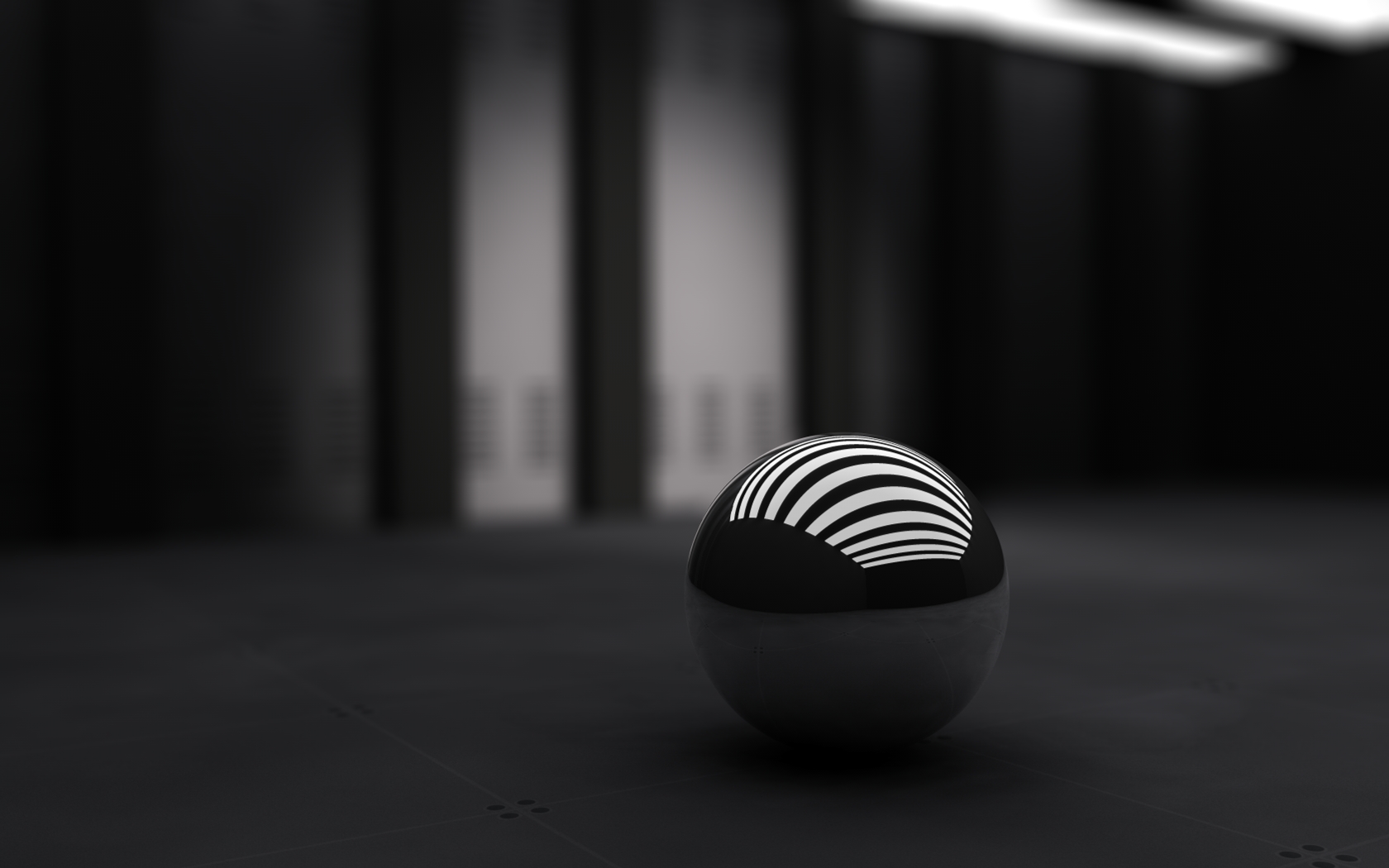 3d Black Ball Wallpaper Hd