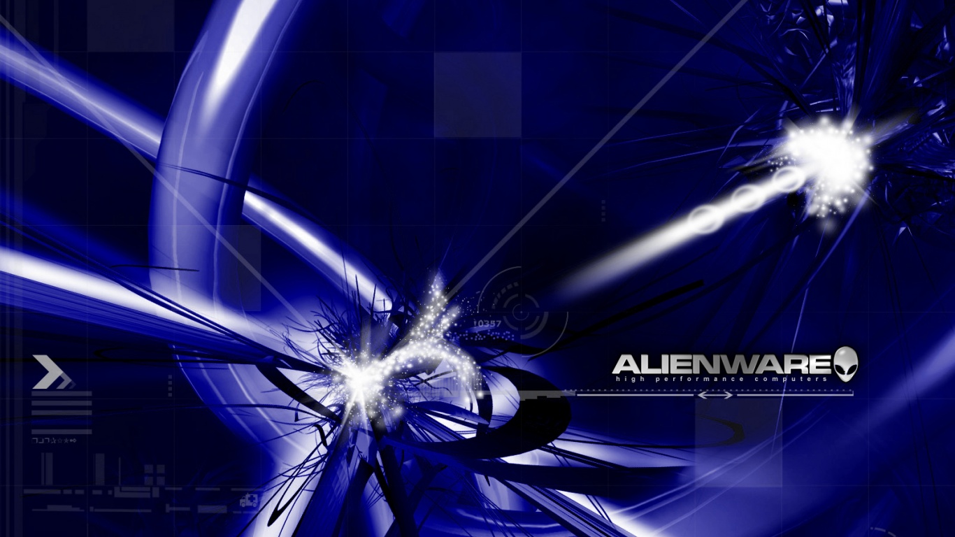 Alienware Blue Desktop Pc And Mac Wallpaper