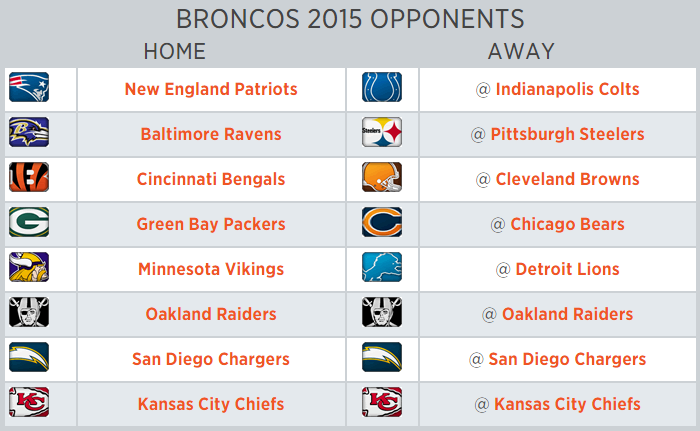 Image Denver Broncos Schedule