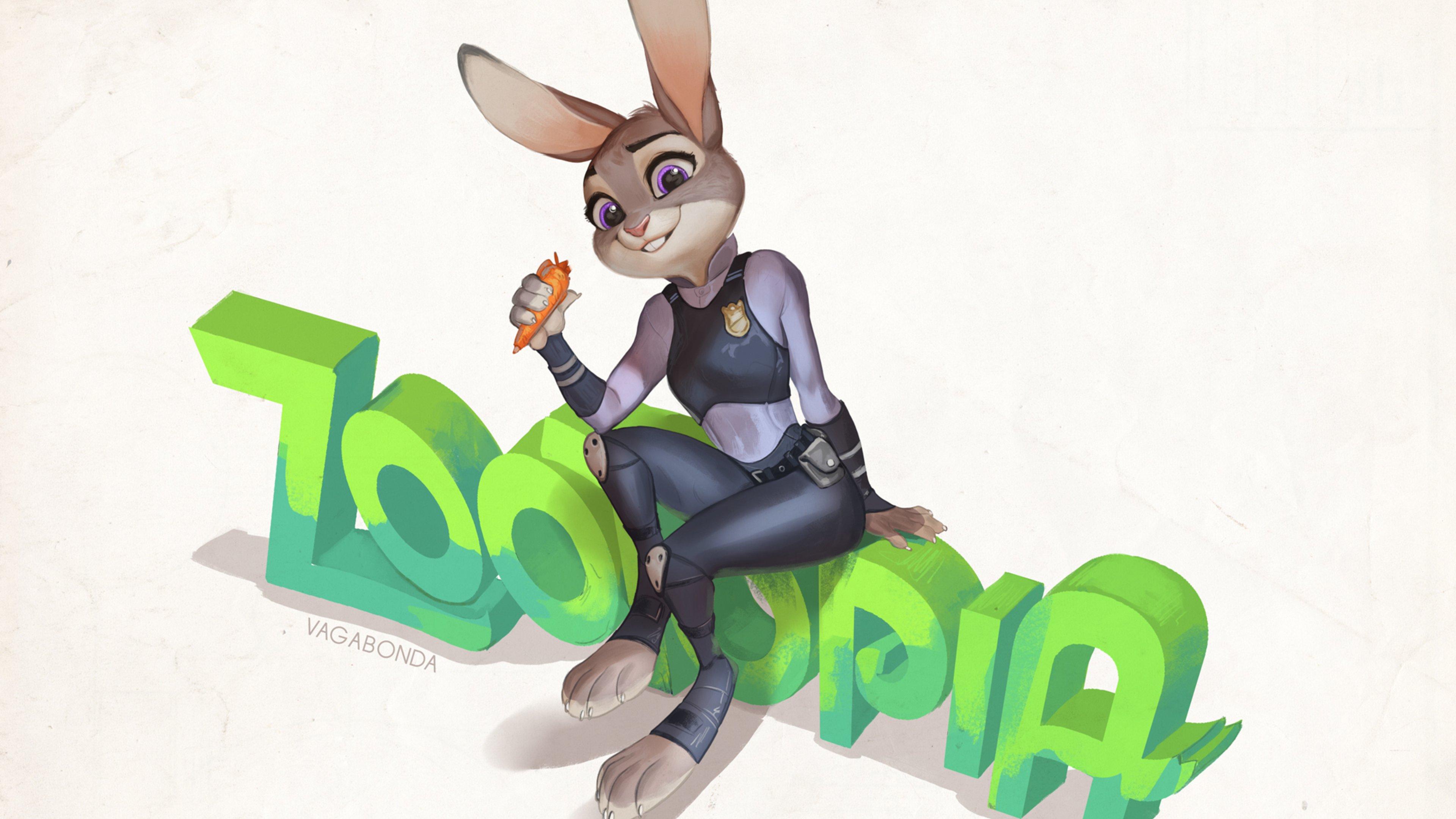 Zootopia Movie Art Wallpaper HD Movies 4k
