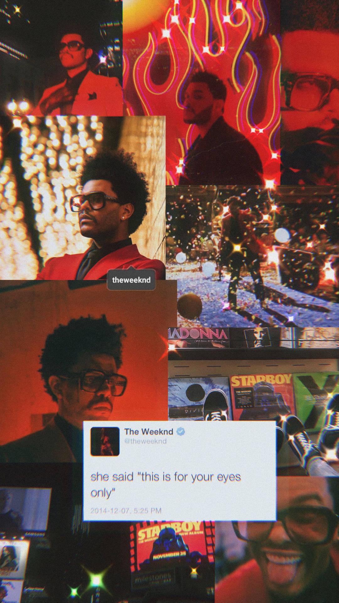 Download The Weeknd Aesthetic Collage Wallpaper