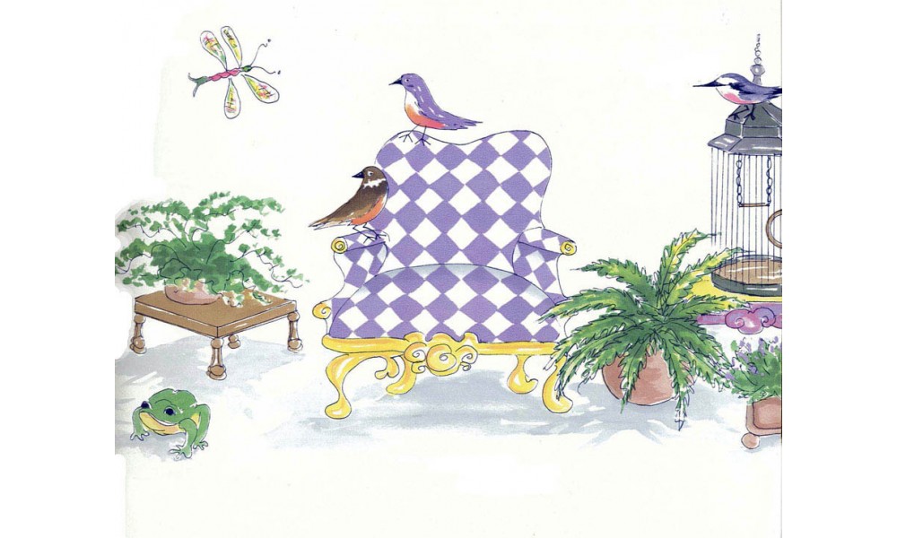 Free download Home Birds Birds Wallpaper Border B2061DU [1000x600] for