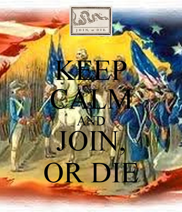 Keep Calm And Join Or Die Carry On Image Generator