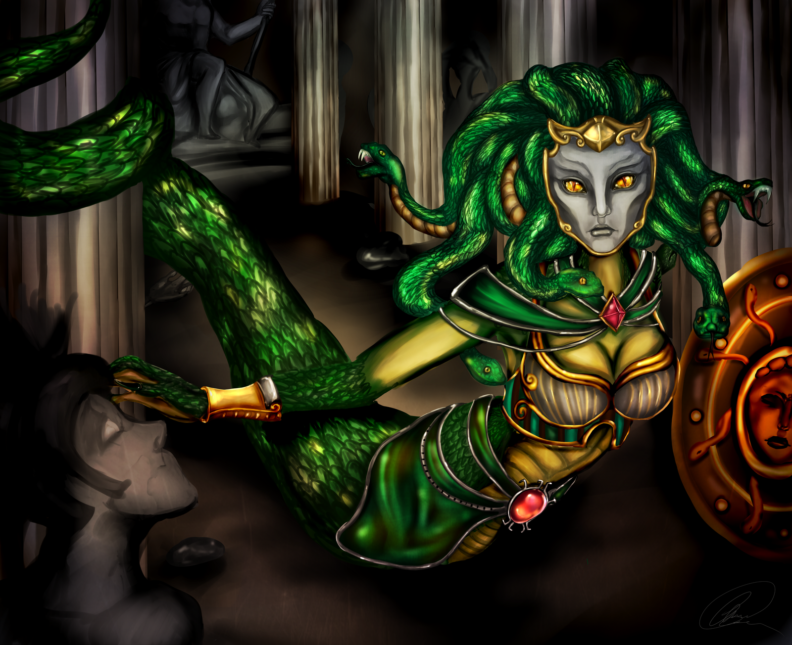 Medusa The Gorgon By Mamze95