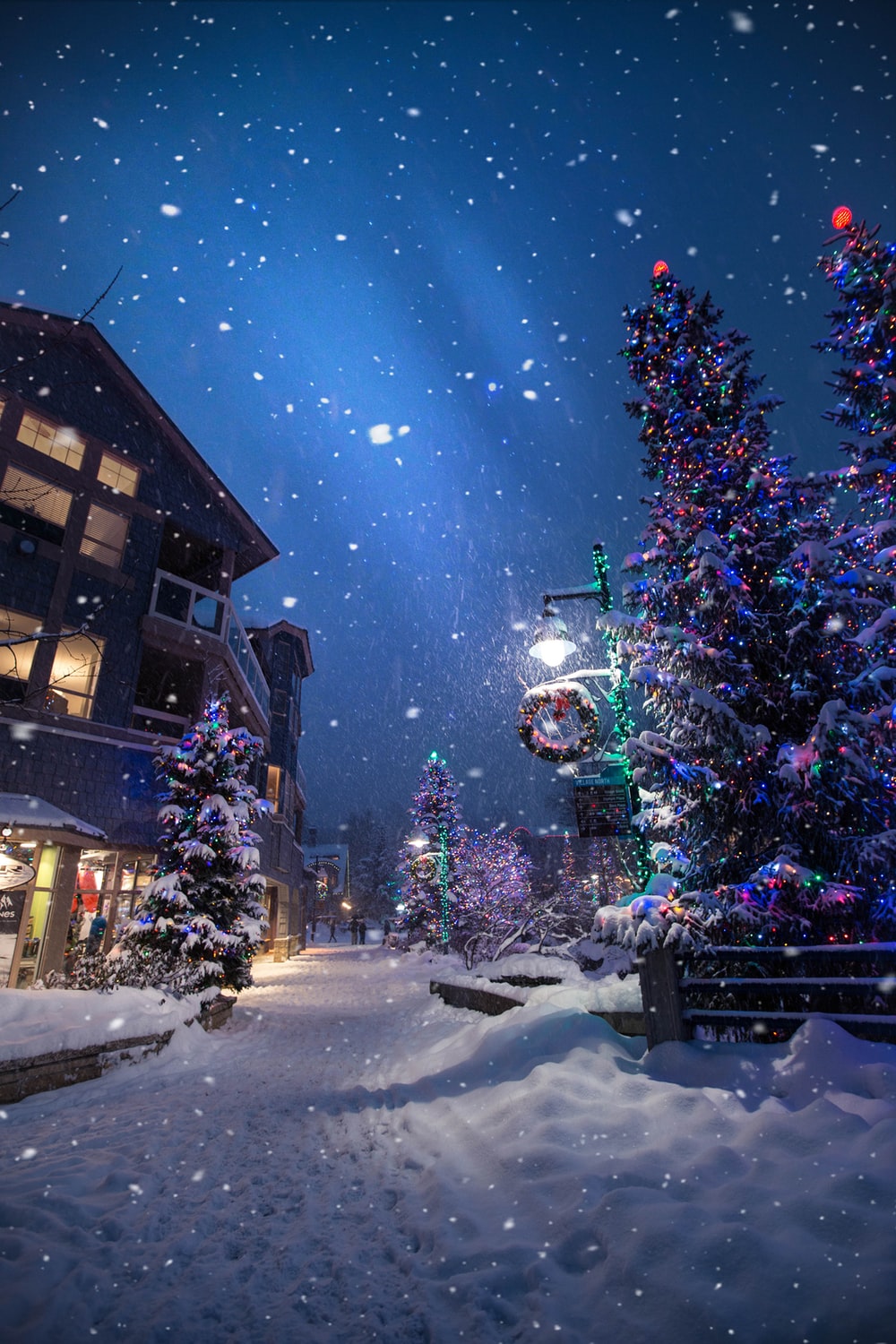 Magic in the Whistler Village HD photo by Roberto Nickson
