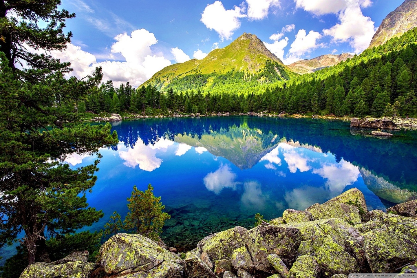 Spring Mountain Landscape 4k HD Desktop Wallpaper For Ultra