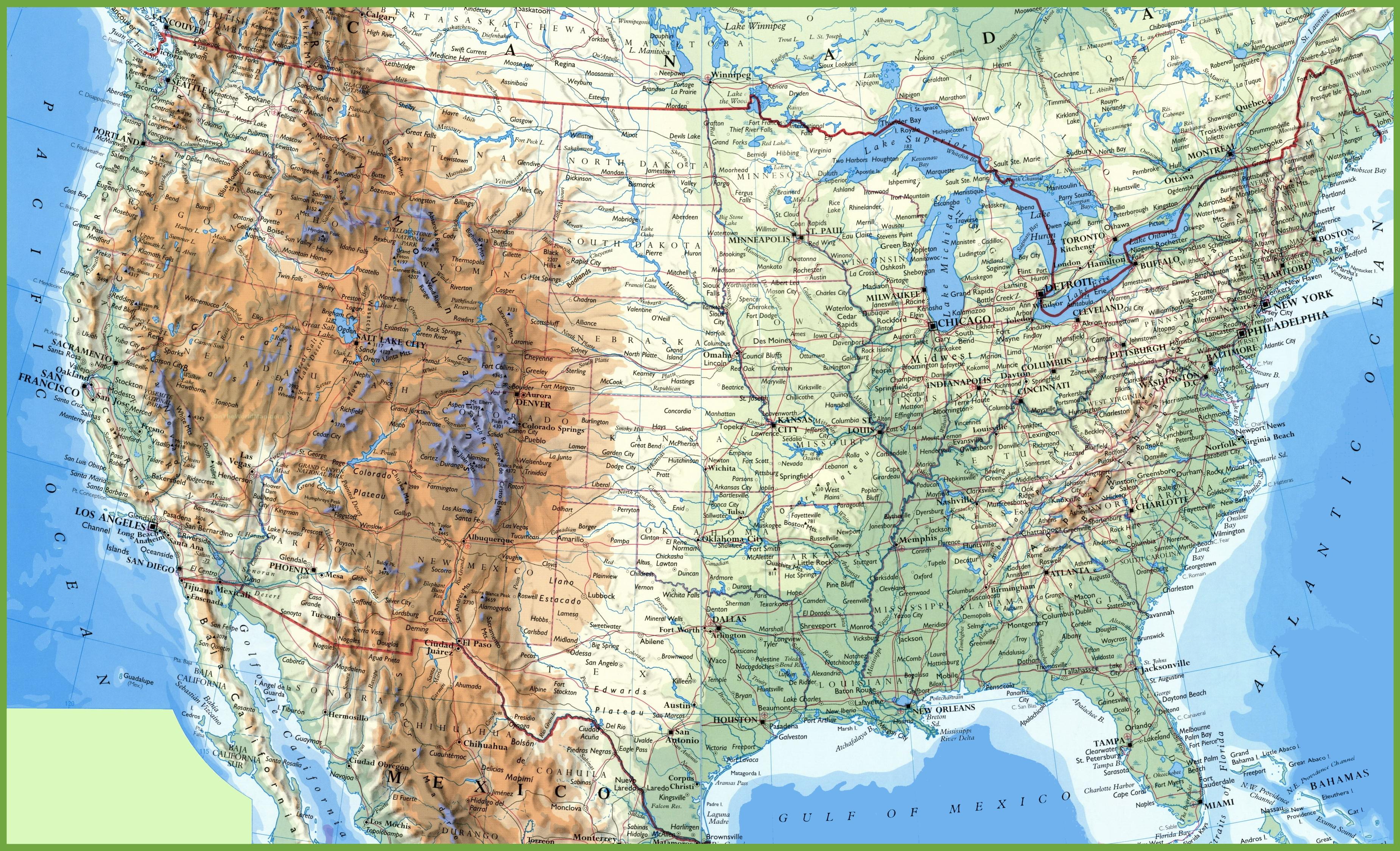 Misc Map Of The Usa HD Wallpaper