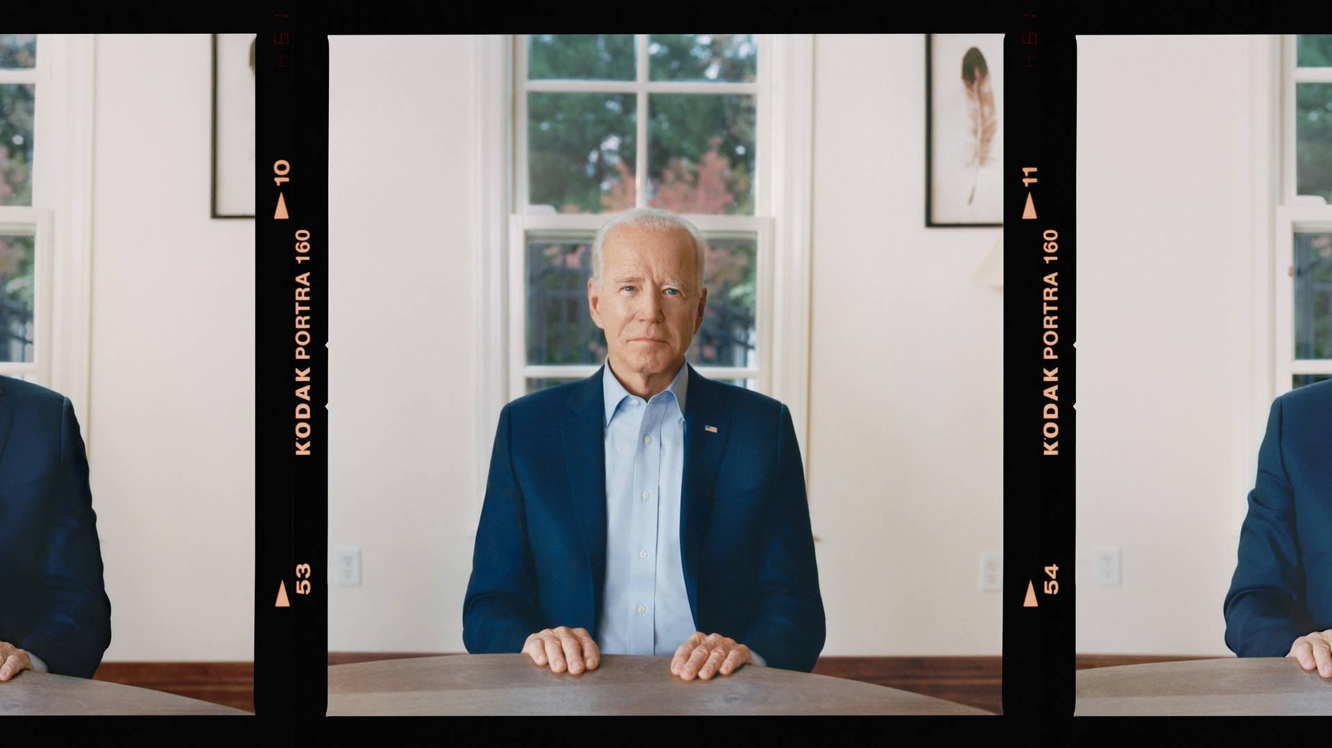Download US President Joe Biden Captured on Kodak Film Wallpaper