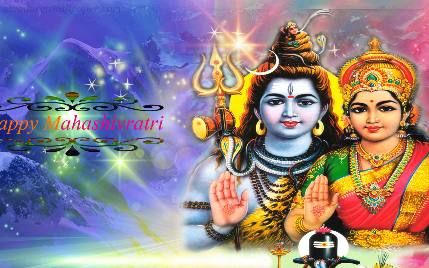 Happy Maha Shivratri Wishes God Mahadev And Mata Parvati