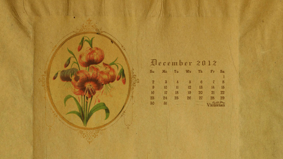 Callmevictorian Desktop Wallpaper Calendar December