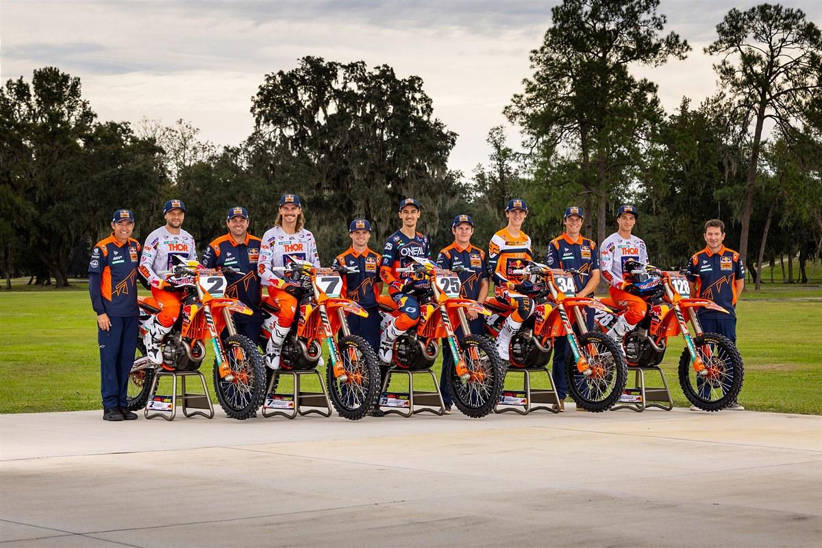 Red Bull Ktm Factory Racing Team Announces Five Rider Lineup For