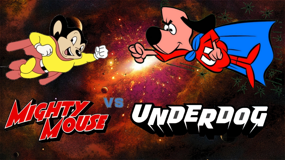 Mighty Mouse Vs Underdog Superhero Fan Art
